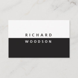 Cartão De Visita Yin e Yang Modern Black White Mínimo