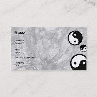 Cartão De Visita Yin Yang