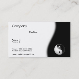 Cartão de visita Yin-Yang