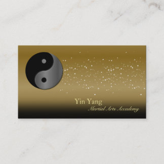 Cartão de visita Yin Yang do karaté das artes