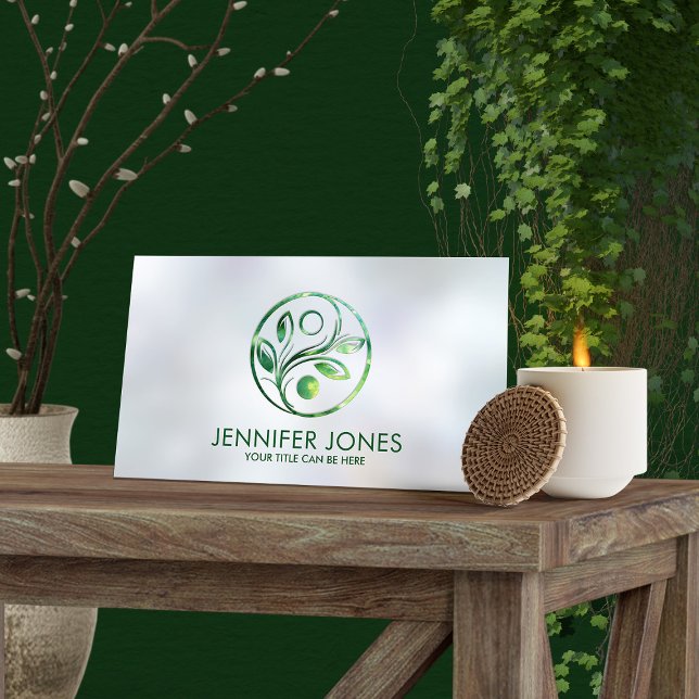 Cartão De Visita Yin Yang - Equilíbrio da Natureza - mármore brilha (Criador carregado)