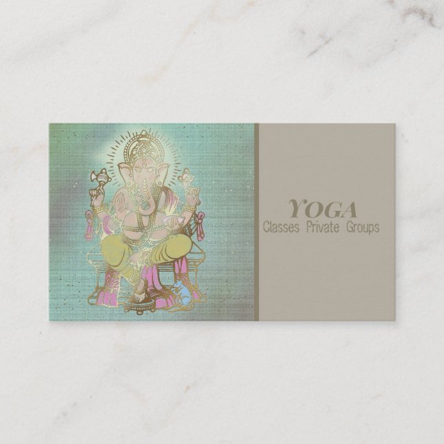 Cartão De Visita YOGA - Business Card (Frente)