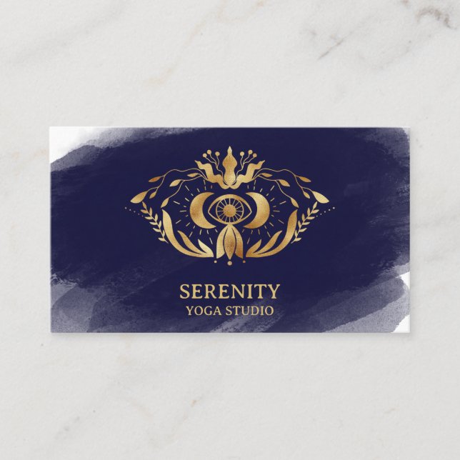 Cartão De Visita Yoga Holística Celestial (Frente)
