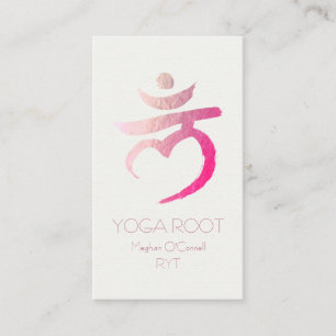 Cartão De Visita Yoga Instrutor Root Chakra Muladhara Mantra LAM