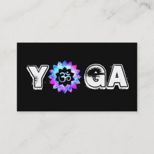 Cartão De Visita *~* Yoga Mandala Professor Instrutor Lotus OM