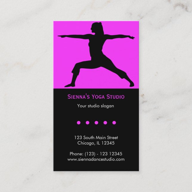 Cartão De Visita Yoga Studio (Frente)