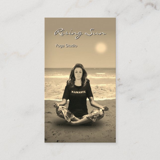 Cartão De Visita Yoga Studio (Frente)