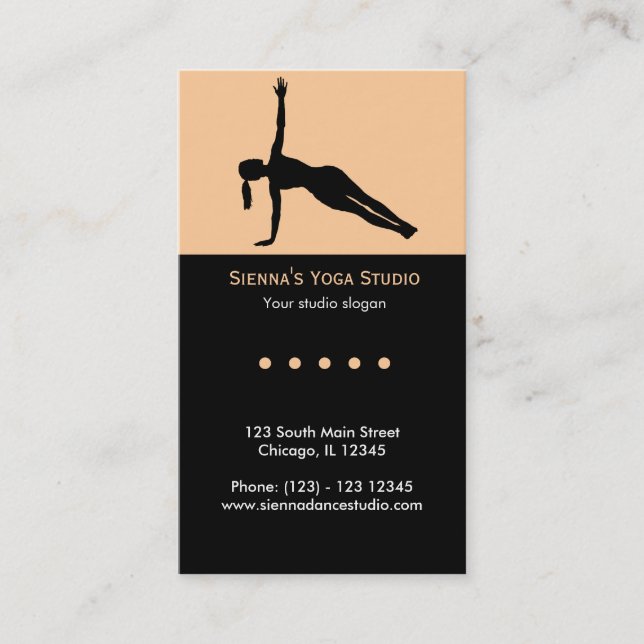 Cartão De Visita Yoga Studio (Frente)