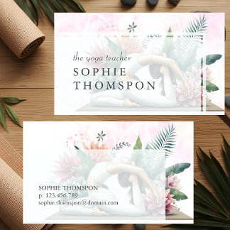 Cartão De Visita Yoga teacher