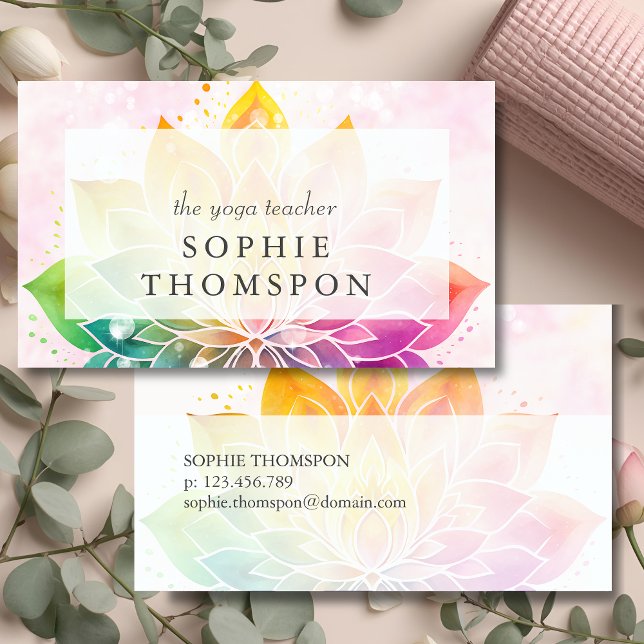 Cartão De Visita Yoga teacher (Criador carregado)