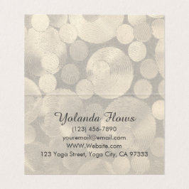 Cartão De Visita Yoga Warrior Pose