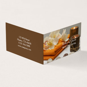 Cartão De Visita Yoga Zen AromaTherapia Skincare SPA Massagem