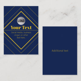 Cartão De Visita Your Logo & Customizable Design Template