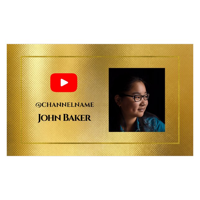 Cartão De Visita YOUTUBE Channel Advertisement QR Code Foto (Criador carregado)