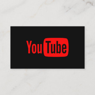 Cartão De Visita Youtube Youtuber Mídia Social Blogueiro Vlogueiro