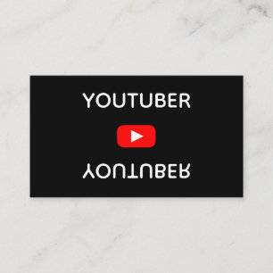 Cartão De Visita Youtube Youtuber Social Media Bloger Vloger