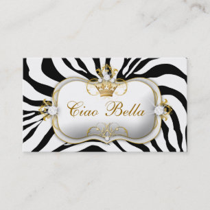Cartão De Visita Zebra de 311 Ciao Bella