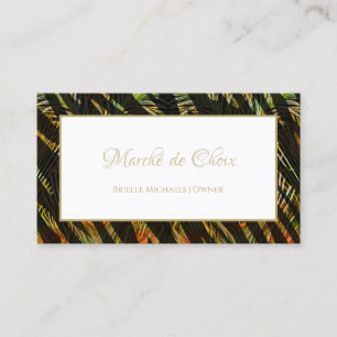 Cartão De Visita Zebra Exótica - Impressão de Pancete Boutique