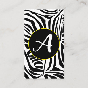 Cartão De Visita Zebra Pattern