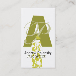 Cartão De Visita Zen Ginkgo Branch Bold Eye Catching Nature