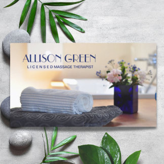Cartão De Visita Zen SPA Salon AromaTherapia Terapêutica De Massage