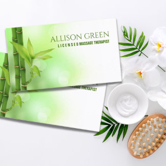 Cartão De Visita Zen SPA Salon AromaTherapist Terapêutica Massage