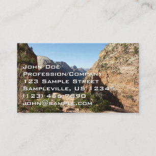 Cartão De Visita Zion a partir da trilha Angels Landing Parque Naci