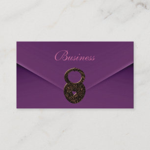 Cartão de Visita Zizzago Envelope de Veludo Roxo
