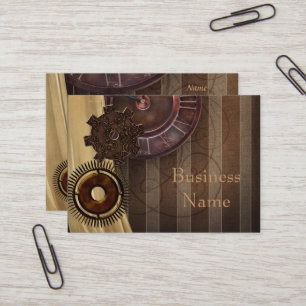 Cartão de Visita Zizzago Steampunk Design
