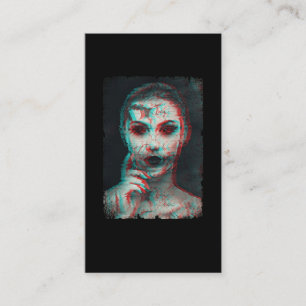 Cartão De Visita Zombie Mulher Cerradora Diabo