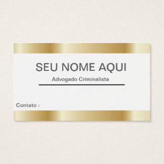 Cartão de visitas ADVOGADO