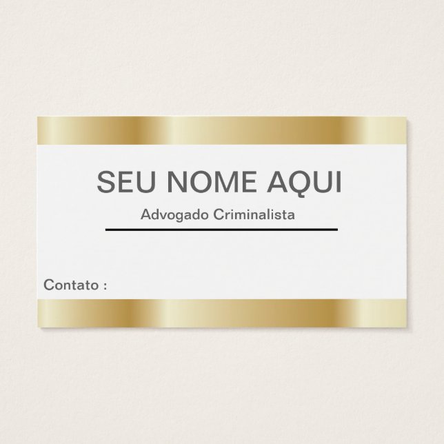Cartão de visitas ADVOGADO (Verso)
