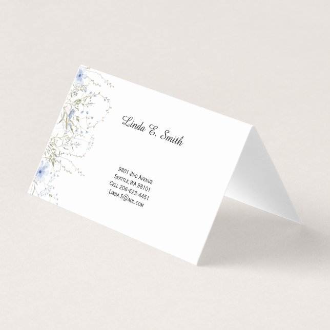 Cartão de Visitas Folha Dupla (Frente)