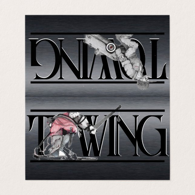 Cartão de Visitas Folha Dupla (Exterior Desdobrado)