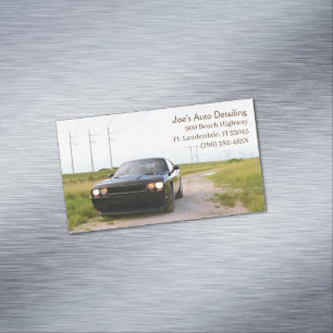 Cartão De Visitas Magnético 2013 Black American muscular Automotive