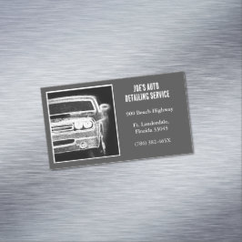 Cartão De Visitas Magnético 2013 Cinza Americana Muscle Car Automotive