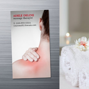 Cartão De Visitas Magnético A parte traseira da mulher moderna do terapeuta da