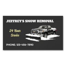 Cartão De Visitas Magnético Abertura de Neve