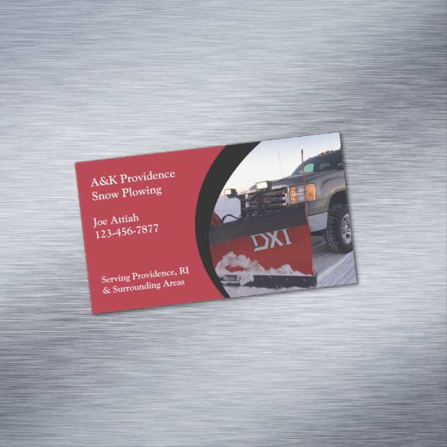 Cartão De Visitas Magnético Abertura de Neve (Posição Original)