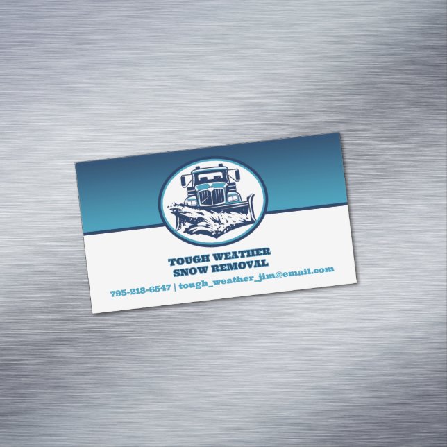 Cartão De Visitas Magnético Abertura de Neve (Posição Original)