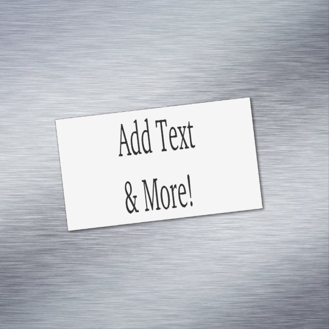 Cartão De Visitas Magnético Adicionar texto e mais! Personalizar seu próprio p (Posição Original)