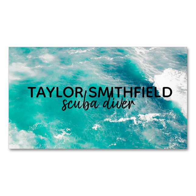 Cartão De Visitas Magnético Água (Frente)