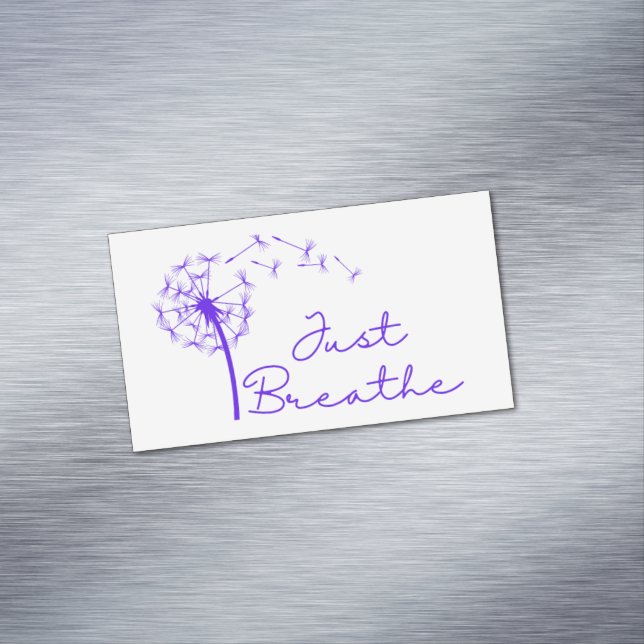 Cartão De Visitas Magnético Apenas Respire o ímã (Posição Original)