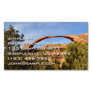 Cartão De Visitas Magnético Arco Paisagístico no Parque Nacional dos Arcos