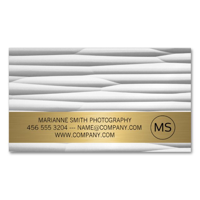 Cartão De Visitas Magnético Arte Contemporânea | Fotógrafo (Frente)