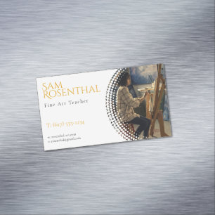 Cartão De Visitas Magnético Artista Fino Profissional