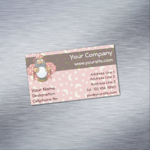 Cartão De Visitas Magnético Assistente com Ball