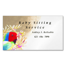 Cartão De Visitas Magnético Aves Fantásticas