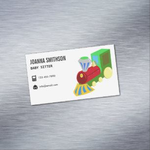 Cartão De Visitas Magnético Babysitter para o infantário