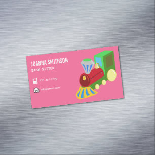 Cartão De Visitas Magnético Babysitting Day Care Babysitter